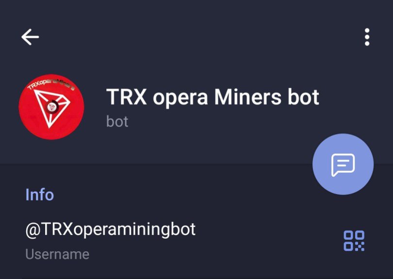 @TRXoperaminingbot is telegram scam bot